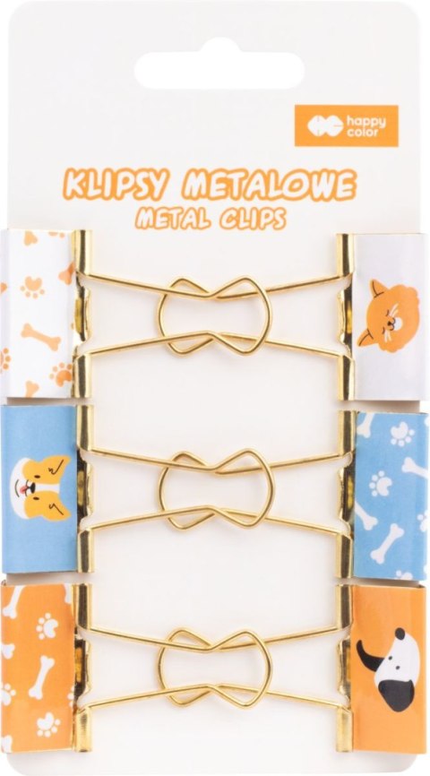 Klipsy metalowe Zestaw CAT&DOG 6 szt Klipsy metalowe Zestaw CAT&DOG 6 szt