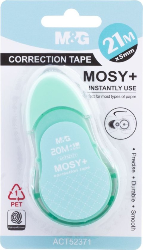 Korektor w taśmie Mosy+ 21m x 5mm MG Korektor w taśmie Mosy+ 21m x 5mm MG