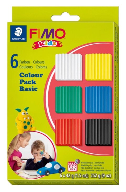 Kostka FIMO Kids 42g 6 kol. (0 1 2 33 5 9) Staedter Kostka FIMO Kids 42g 6 kol. (0 1 2 33 5 9) Staedter