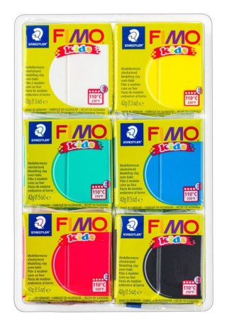 Kostka FIMO Kids 42g 6 kol. (0 1 2 33 5 9) Staedter