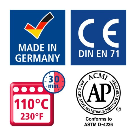 Kostka FIMO Kids 42g biały brokatowy masa termoutwardzalna Staedtler