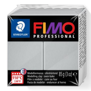 Kostka FIMO professional 85g jasnoszary masa termoutwardzalna Staedtler