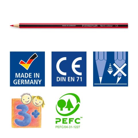 Kredki Noris colour sześciokątne 24 kol. (20+4 gratis) Staedtler Kredki Noris colour sześciokątne 24 kol. (20+4 gratis) Staedtler