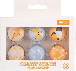 Magnesy szklane Zestaw CAT&DOG 6 szt
