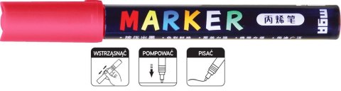 Marker akrylowy 1-2 mm różana czerwień MG Marker akrylowy 1-2 mm różana czerwień MG