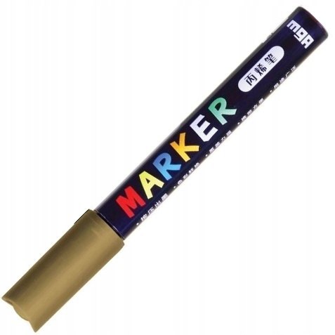 Marker akrylowy 1-2 mm złoty MG Marker akrylowy 1-2 mm złoty MG
