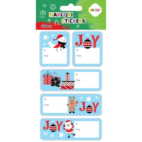 Naklejki EFFECT-Xmas- BOX1 50 szt 10x20cm