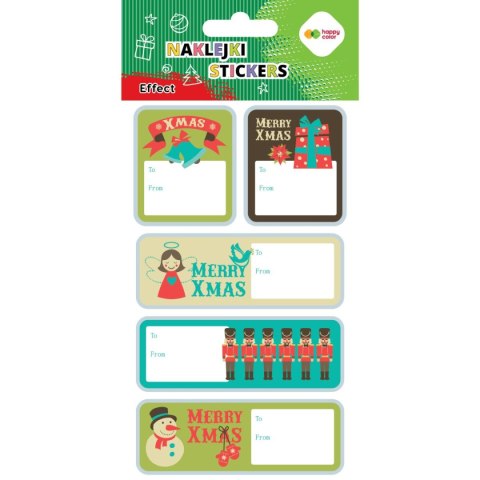 Naklejki EFFECT-Xmas- BOX1 50 szt 10x20cm
