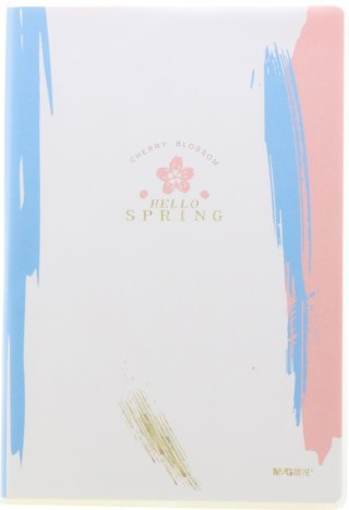 Notatnik A5 w linie 80 kartek ivory szyty Cherry Blossom MG