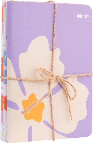 Notesy szyte Zestaw BLOOM-Pastel 3 szt A6 32 ark 80g/m2