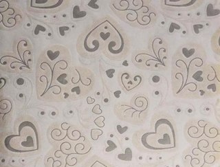 Papiery ozdobne LOVE Serca srebrne velvetowe 20x29cm 10 ark