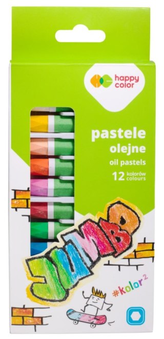 Pastele olejne Jumbo zestaw 12 kolorów