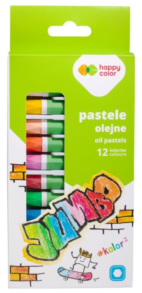 Pastele olejne Jumbo zestaw 12 kolorów Pastele olejne Jumbo zestaw 12 kolorów