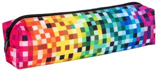 Piórnik saszetka prostokątna mała z 1 zamkiem PIXI rainbow