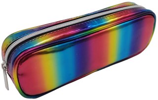 Piórnik saszetka tuba z 1 zamkiem Metallic