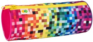 Piórnik saszetka tuba z 1 zamkiem PIXI rainbow