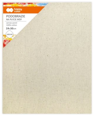 Podobrazie bawełniane 24x30 impregnowane naturalne tablica malarska MDF 4mm