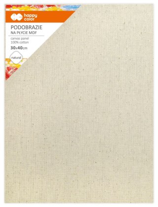 Podobrazie bawełniane 30x40 impregnowane naturalne tablica malarska MDF 4mm