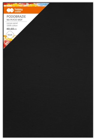 Podobrazie bawełniane 40x60 impregnowane czarne tablica malarska MDF 4mm
