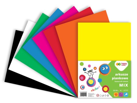 Arkusze piankowe MIX A4 8 ark 8 kolorów Arkusze piankowe MIX A4 8 ark 8 kolorów