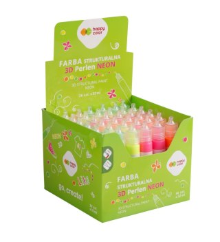 Farba 3D 32ml mix 4 kolorów neon