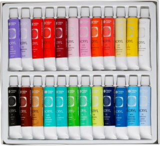 Farba akrylowa zestaw 24 kolorów x 12 ml