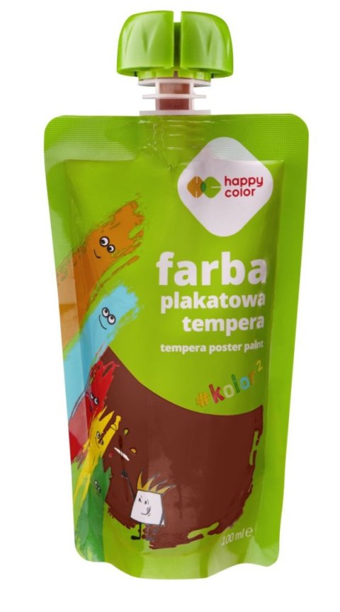 Farba plakatowa tempera 100ml brązowy Farba plakatowa tempera 100ml brązowy