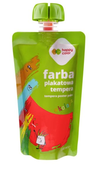 Farba plakatowa tempera 100ml czerwony