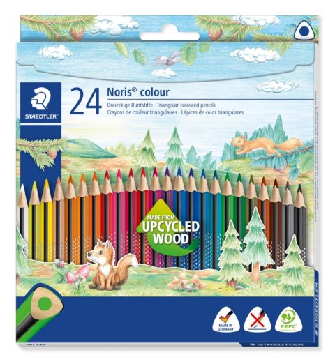 Kredki Noris colour Wopex trójkątne 24 kol. Staedtler Kredki Noris colour Wopex trójkątne 24 kol. Staedtler