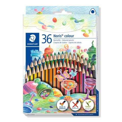 Kredki Noris colour Wopex trójkątne 36 kol. Staedtler Kredki Noris colour Wopex trójkątne 36 kol. Staedtler