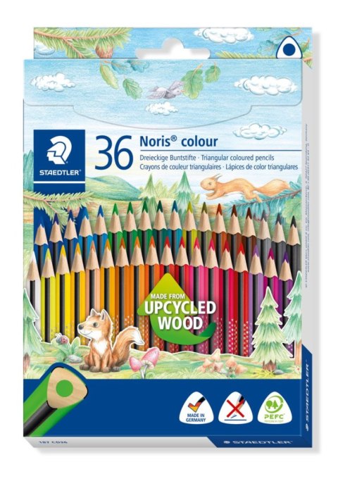 Kredki Noris colour Wopex trójkątne 36 kol. Staedtler Kredki Noris colour Wopex trójkątne 36 kol. Staedtler
