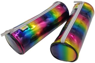 Piórnik saszetka z 1 zamkiem Metallic