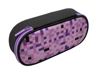 Piórnik saszetka z 1 zamkiem i klapką wewnętrzną owalny PIXI violet