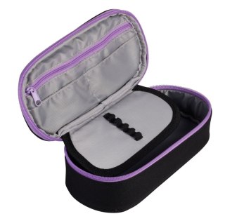 Piórnik saszetka z 1 zamkiem i klapką wewnętrzną owalny PIXI violet