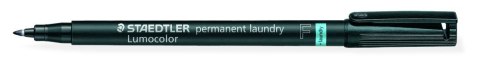 Pisak do tkanin Lumocolor laundry F wodoodporny czarny blister Staedtler Pisak do tkanin Lumocolor laundry F wodoodporny czarny blister Staedtler