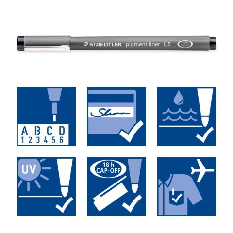 Pisak z atramentem pigmentowym zestaw 4 szt. (0.1 0.3 0.5 0.7mm) Staedtler Pisak z atramentem pigmentowym zestaw 4 szt. (0.1 0.3 0.5 0.7mm) Staedtler