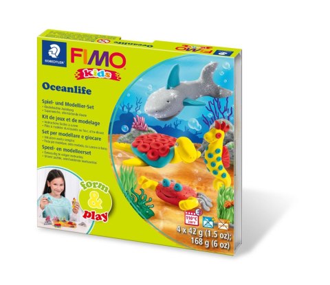 Zestaw FIMO Kids Form&Play Ocean 4 x 42g + akcesoria Staedtler Zestaw FIMO Kids Form&Play Ocean 4 x 42g + akcesoria Staedtler