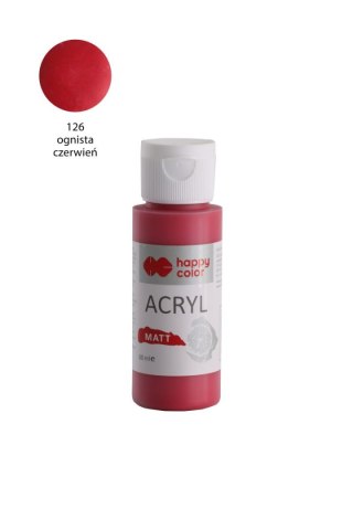 Farba akrylowa Matt 60 ml ognista czerwień