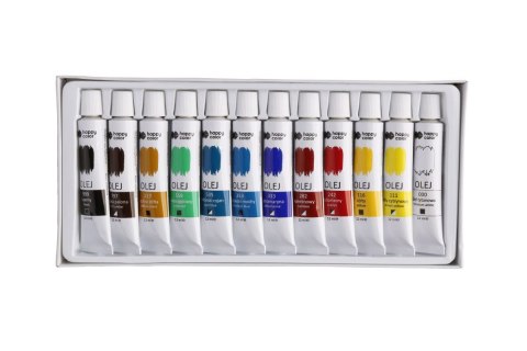 Farba olejna zestaw 12 kolorów x 12 ml