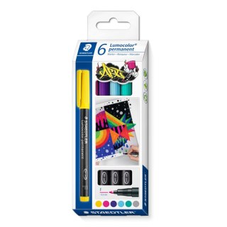 Foliopis Lumocolor F wodoodporny 6 kol. (12065345482) w opak. Staedtler