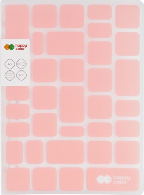 Kołobrulion Trend Pink A5 80k kratka 80g/m2 Kołobrulion Trend Pink A5 80k kratka 80g/m2