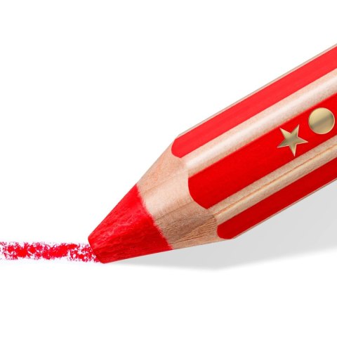 Kredki BUDDY jumbo woskowe w drewnianej obudowie 6 kol. Staedtler