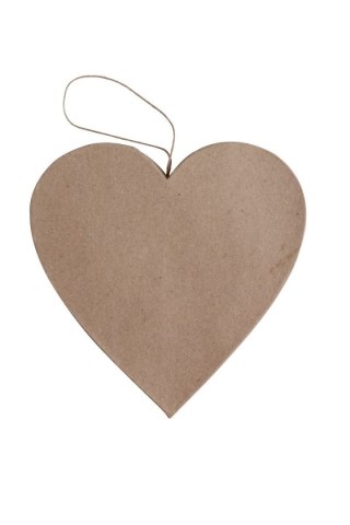 Kształt z papier mache BIG HEART 19x2.5cm