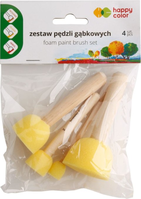 Pędzel gąbkowy okrągły mix 4 wielkości Pędzel gąbkowy okrągły mix 4 wielkości