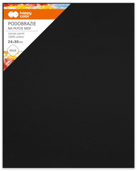 Podobrazie bawełniane 24x30 impregnowane czarne tablica malarska MDF 4mm Podobrazie bawełniane 24x30 impregnowane czarne tablica malarska MDF 4mm