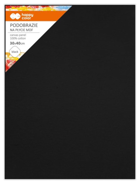 Podobrazie bawełniane 30x40 impregnowane czarne tablica malarska MDF 4mm Podobrazie bawełniane 30x40 impregnowane czarne tablica malarska MDF 4mm