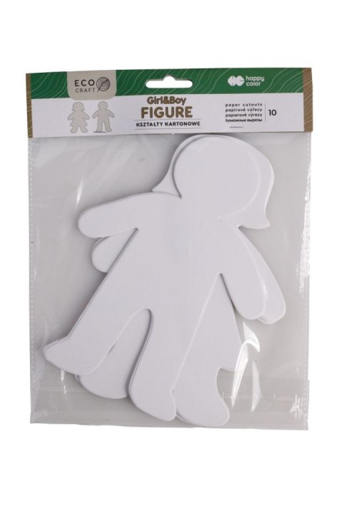 Zestaw kształtów kartonowych FIGURE Boy&Girl 10 szt 25cm 300 g/m2 Zestaw kształtów kartonowych FIGURE Boy&Girl 10 szt 25cm 300 g/m2