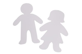 Zestaw kształtów kartonowych FIGURE Boy&Girl 10 szt 25cm 300 g/m2