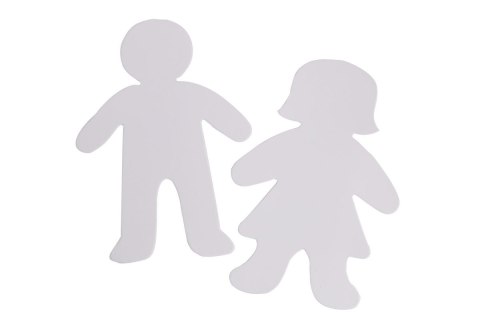 Zestaw kształtów kartonowych FIGURE Boy&Girl 10 szt 25cm 300 g/m2 Zestaw kształtów kartonowych FIGURE Boy&Girl 10 szt 25cm 300 g/m2