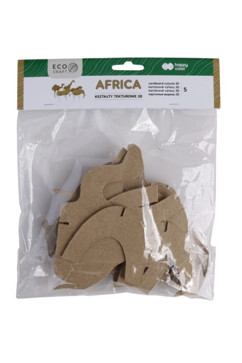 Zestaw kształtów tekturowych 3D AFRICA 5 szt 1512 cm Zestaw kształtów tekturowych 3D AFRICA 5 szt 1512 cm